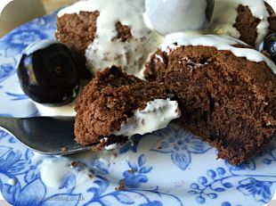 Snack Cake Flourless Chocolate Cake Chocolate Brownie Muffin Cream PNG