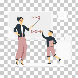 Cartoon Teacher Lesson Young Male Teacher PNG