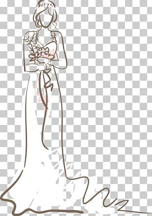 The Bride Wore A Wedding Dress PNG, Clipart, Bouquet, Bride, Bride ...