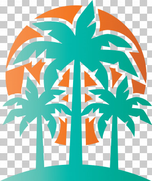 palm tree silhouette clip art no background