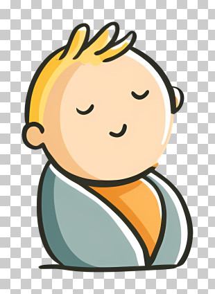 Infant Logo - Minimalist Cartoon Person PNG