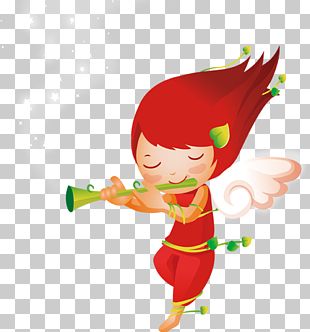 flute girl clipart christmas