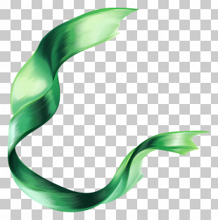 Green - Green Twisted Ribbon Decoration PNG