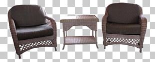 Table Chair Resin Wicker Garden Furniture PNG
