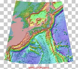 Topographic Map Seabed Bird's-eye View Plan PNG