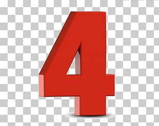 red number 4 clipart