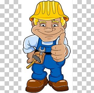 Construction Worker Architectural Engineering Cartoon Laborer PNG ...