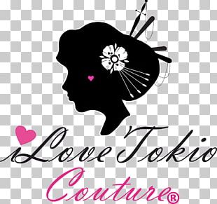 Logo Brand Graphic Design I Love Tokio Couture Floral Design PNG