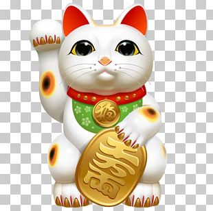 Cat Maneki-neko Computer Icons Luck PNG, Clipart, Animals, Black, Black ...