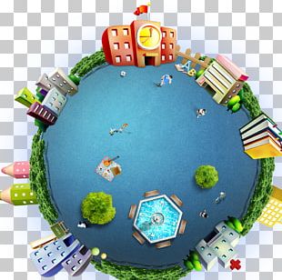 Earth Cartoon Graphic Design PNG