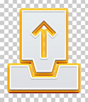 Outbox Icon Solid Contact And Communication Elements Icon PNG
