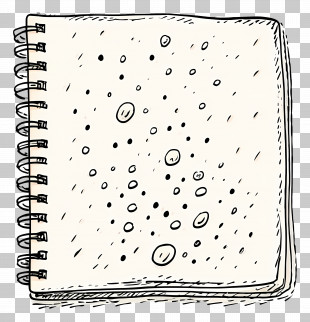 Notebook - Sketchbook With Spiral Binding PNG