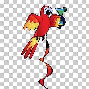 Macaw It's Five O'Clock Somewhere Parrot Wind Bird PNG