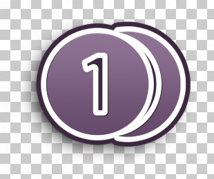 Shops Icon Coins With Number 1 Icon Coin Icon PNG