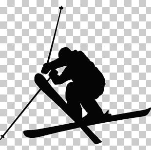 Snowboarding Silhouette Skiing PNG, Clipart, Black And White, Decal ...