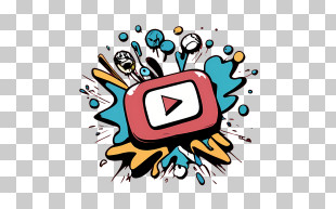 Youtube - YouTube Logo Doodle Art Illustration PNG
