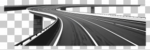 Highway Landscape - Curved Highway Road PNG