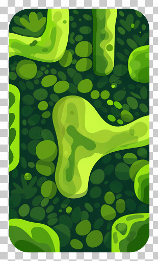 Green Cells - Abstract Green Organic Cells Pattern PNG