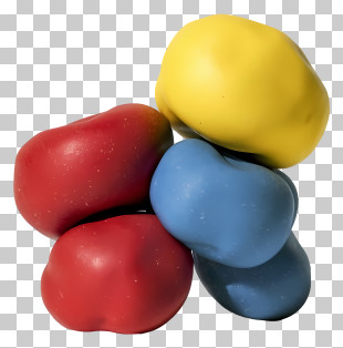 Stacked Eggs - Colorful Modeling Clay PNG