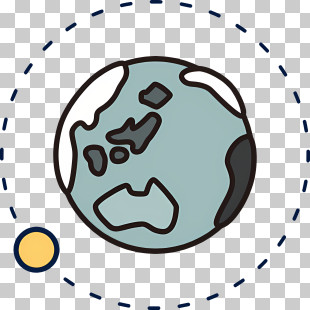 Icon - Earth In Orbit Illustration PNG
