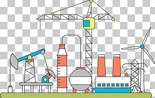 Petroleum Oil Refinery Factory Illustration PNG