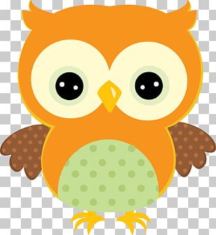 orange owl clipart