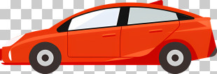 Icon - Cartoon Red Car Illustration Design PNG