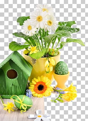 Easter Egg Easter Basket Holiday Flower Bouquet PNG