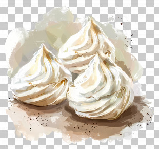 Meringue - Meringue Dessert Illustration PNG