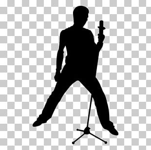 Singer Silhouette Singing Male PNG, Clipart, Animals, Black, Black And ...