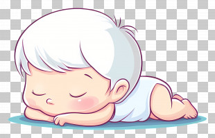 Sleeping Baby - Sleeping Baby In Peaceful Pose PNG