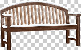 Bench Chair Snow Furniture PNG