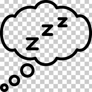 Sleep Zzz - Sleep Thought Bubble Icon PNG