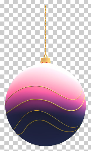 Transparent Pane - Pink And Blue Gradient Christmas Ornament PNG