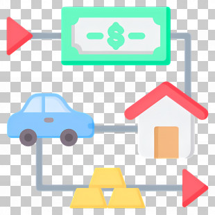 Investment Plans - Exchange System With Car, Home, And Money PNG