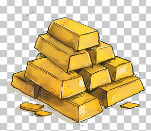 Pile Of Gold Bars - Pile Of Gold Bars Illustration PNG