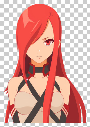 Erza Scarlet - Anime Red-Haired Female Character PNG