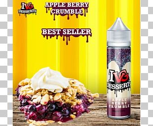 Crumble Juice Apple Crisp Apple Cake Electronic Cigarette Aerosol And Liquid PNG