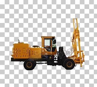 Machine Bulldozer Pile Driver Augers Deep Foundation PNG