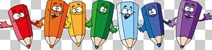 Colored Pencil Cartoon Drawing PNG