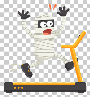 Mummy Running On Treadmill - Mummy Running On Treadmill PNG