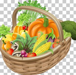 Organic Food Basket Of Fruit Vegetarian Cuisine Vegetable PNG