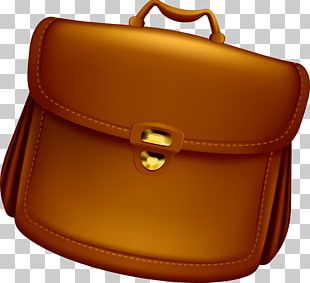 Briefcase Satchel Bag Leather PNG