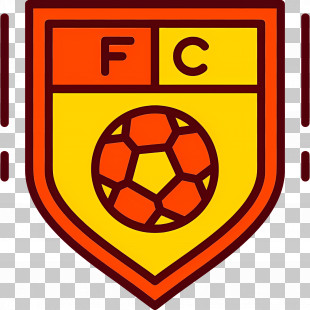 Football Club - Football Club Logo With Ball Emblem PNG