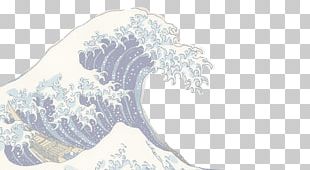 The Great Wave Off Kanagawa Japanese Art Ukiyo-e PNG