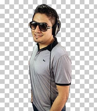 Bucaramanga Disc Jockey T-shirt Dress Shirt Sunglasses PNG