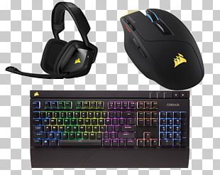 Computer Keyboard Corsair Gaming STRAFE RGB Gaming Keypad Corsair Usb Qwerty Black Cherry PNG