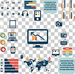 Infographic World Map Data Analysis Icon PNG