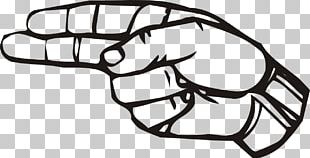 American Sign Language Fingerspelling H PNG