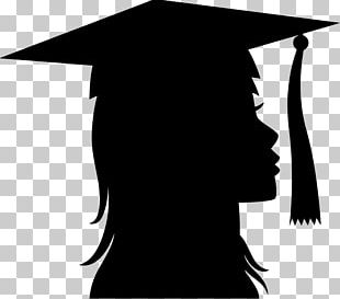 Graduation Ceremony Silhouette Female Girl PNG, Clipart, Animals, Art ...